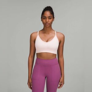 Lululemon Ebb to Street Bra size 8 Strawberry Milkshake STMI